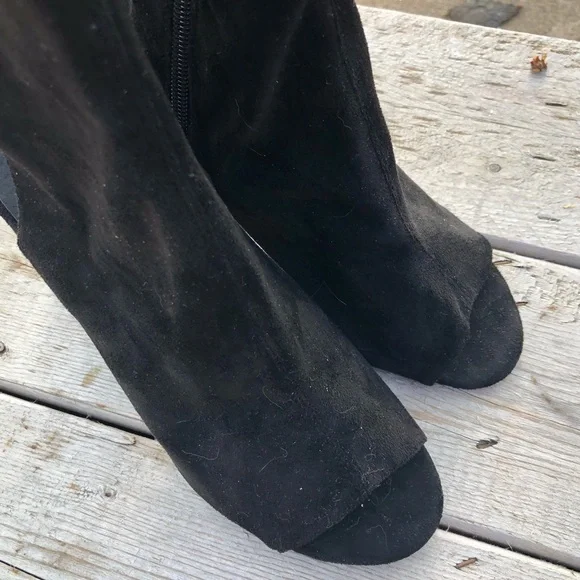 Jeffrey Campbell OTK Boots 8.5 Sandals Thigh High - Picture 7 of 13